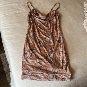 Body con printed dress
